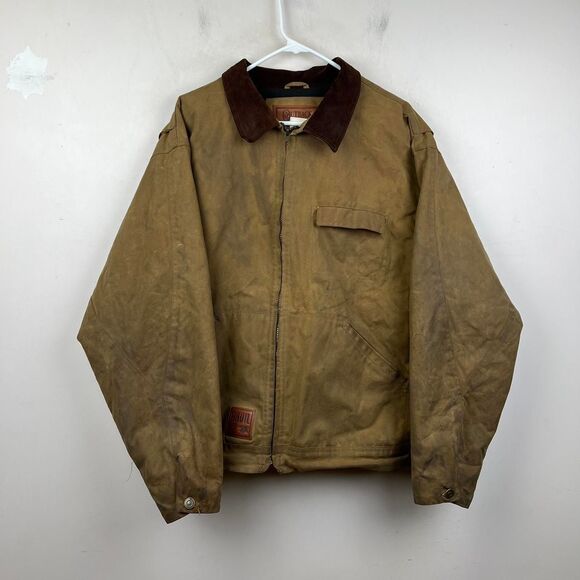 American-vintage Men's Brown and Tan Jacket Size L - Picture 1 of 6
